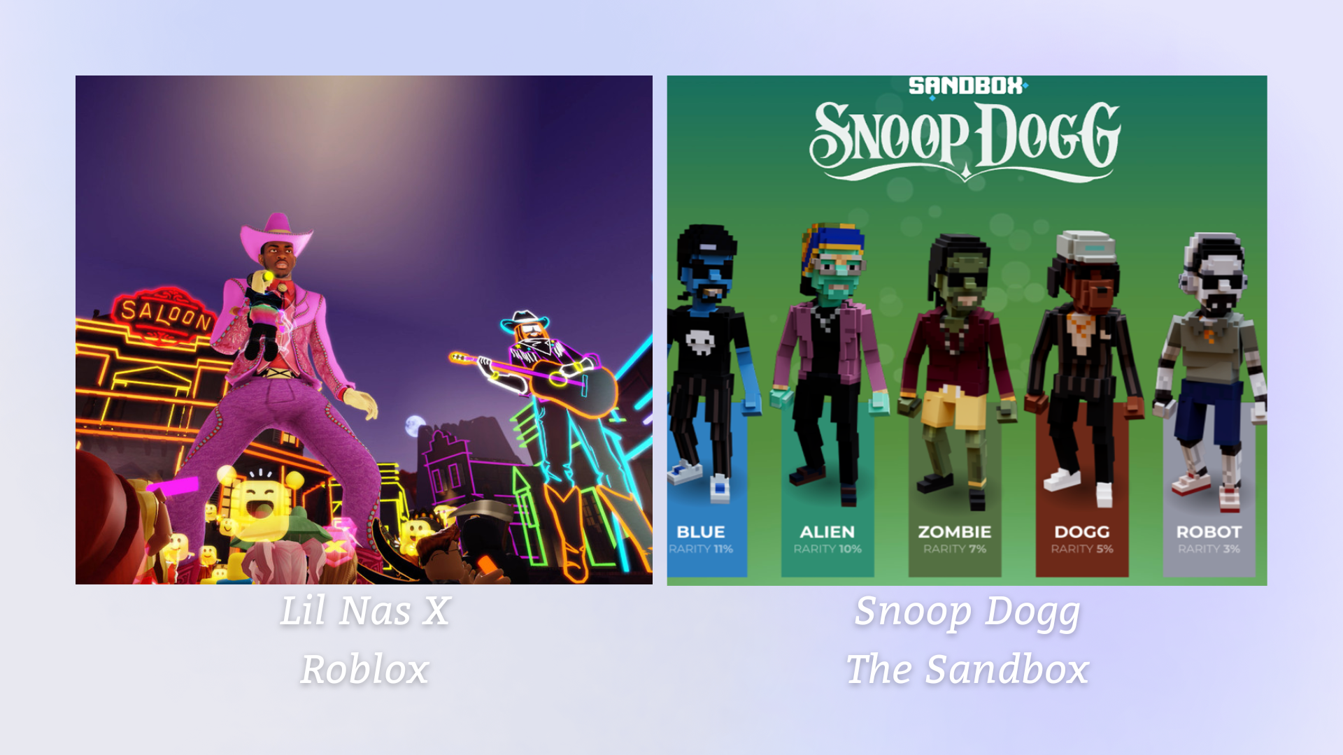 Lil Nas X et Snoop Dogg dans le métavers